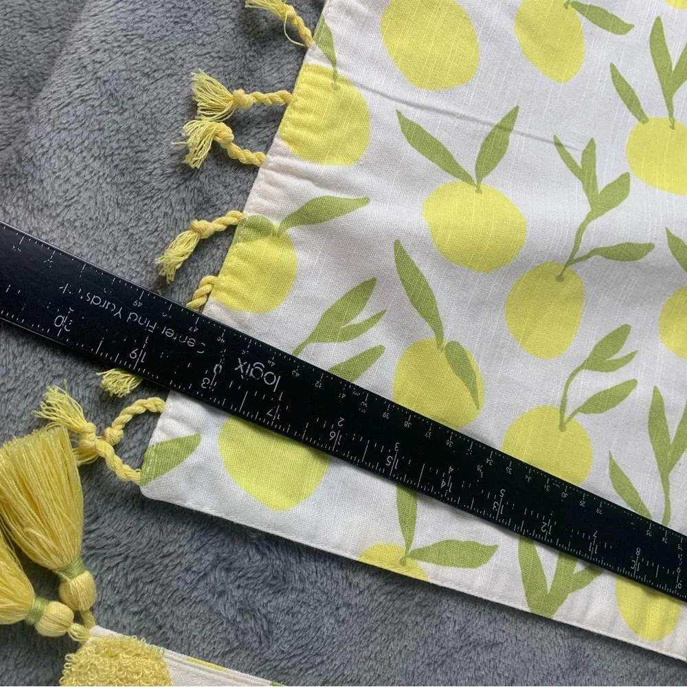 NWT Opal House 6 Placemats & Table Runner Set Of 7 Lemons Cottage Core Retro